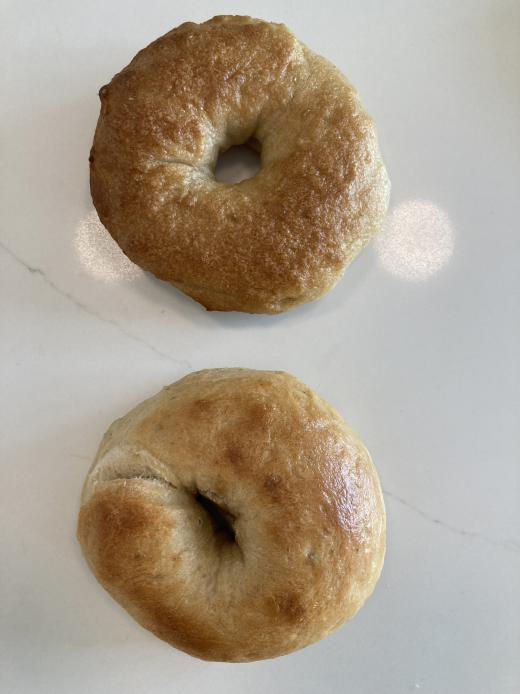 Overproofed vs Properly Proofed Bagels