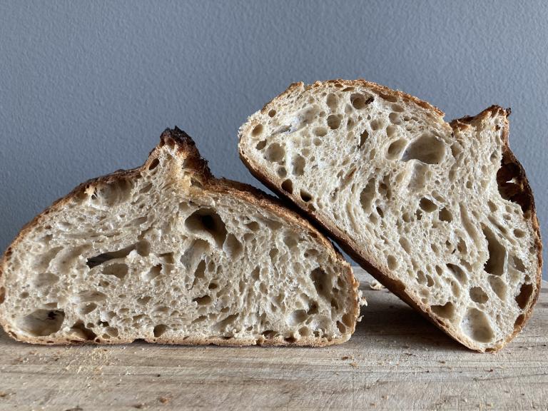 Sourdough with Open Crumb