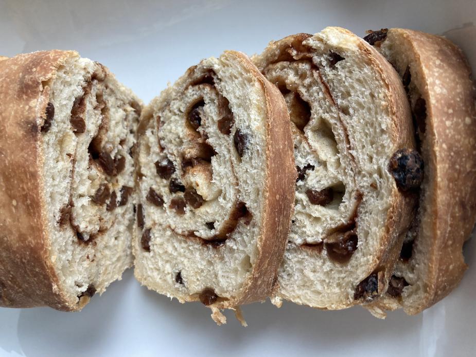 Sourdough Cinnamon Raisin Bread